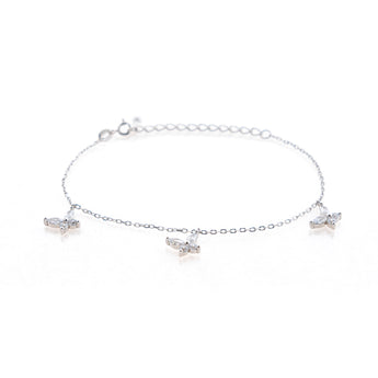 Bracciale Papilio in Argento 925 con ciondolo a forma di farfalla simbolo di eleganza e trasformazione