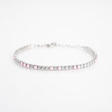 Bracciale Brillabimbo Rosa in Argento 925 decorato con zirconi e smaltato rosa